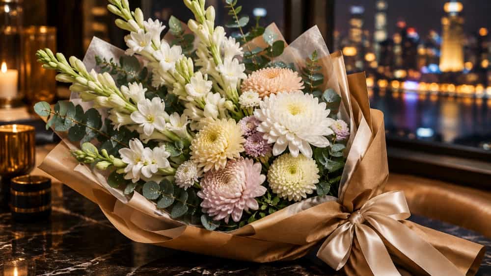 Kasımpatı ve Meryem buketleri için 7/24 sipariş hemen teslim